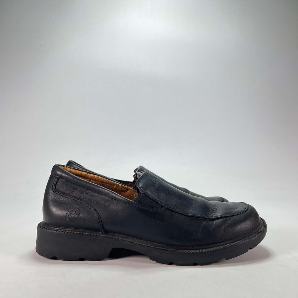 Timberland Smart Comfort Black Leather Waterproof Slip On Loafers Men's Size 8M
